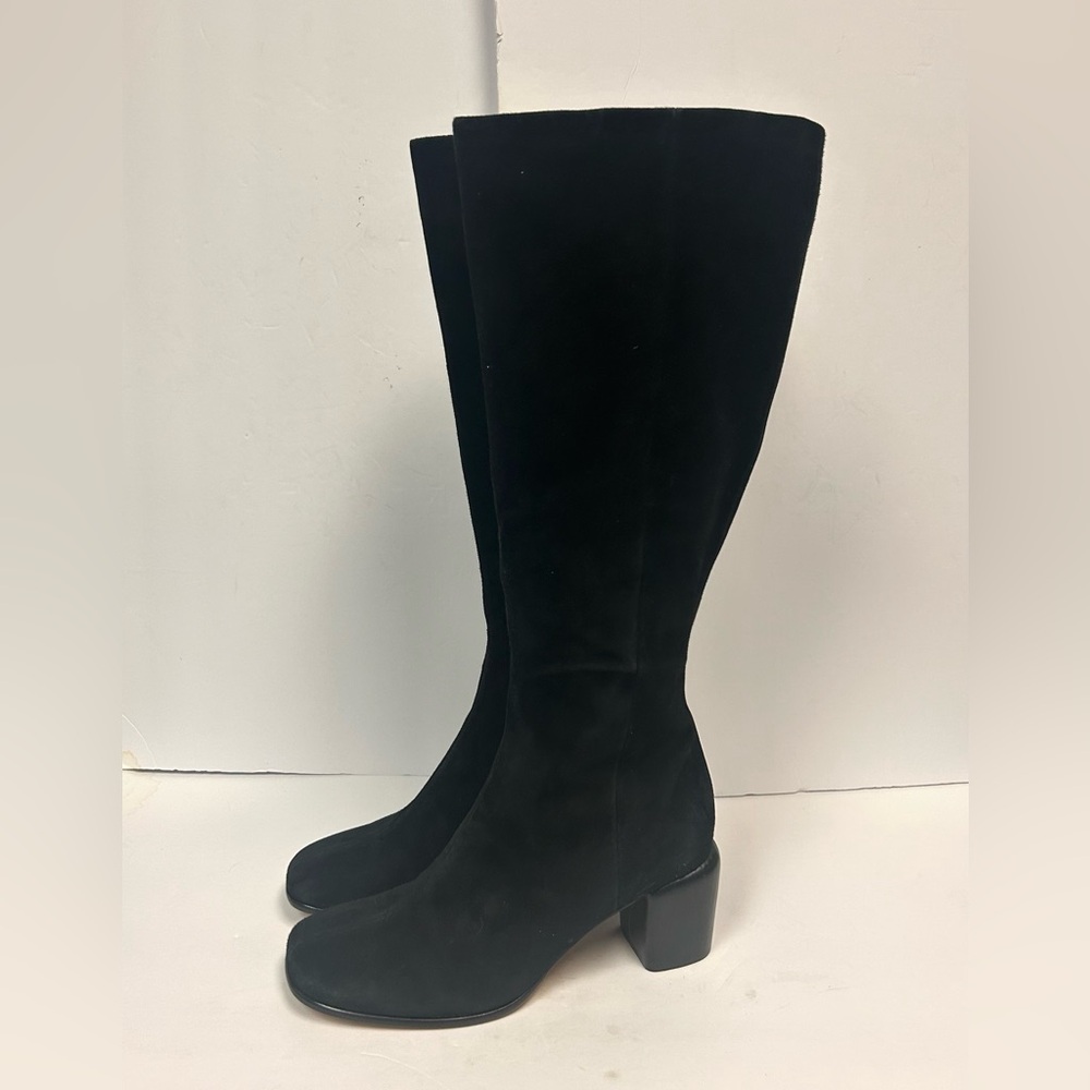 NEW Vince Boots Knee High Black Suede Women US 9.5 EU 40.5 Tall Maggie Classic - Picture 2 of 13